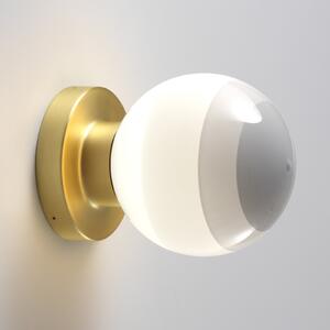 MARSET LED stenska svetilka Dipping Light A2, bela/zlata, zatemnjen, Siva, Dnevna soba / jedilnica, Kovina, Dizajn, Globus