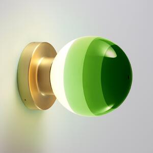 MARSET LED stenska svetilka Dipping Light A2, zelena/zlata, zatemnjen, Zelena, Dnevna soba / jedilnica, Kovina, Dizajn, Globus