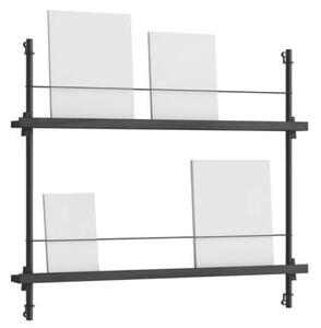 MoebeMoebe - Magazine Shelving Black/Black Moebe