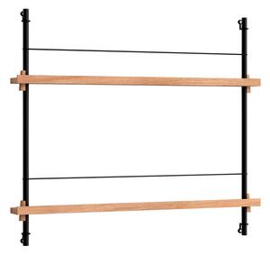 MoebeMoebe - Magazine Shelving Oak/Black Moebe