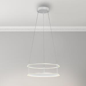 Paul Neuhaus LED-visoka lampa Conni znamke Neuhaus, bela, premer 50 cm, zatemnjen, Bela, Dnevna soba / jedilnica, Kovina, Sodobni