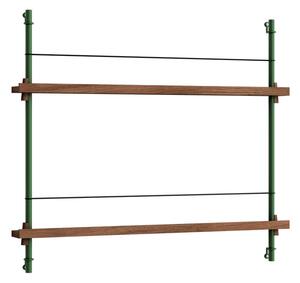 MoebeMoebe - Magazine Shelving Smoked Oak/Pine Green Moebe