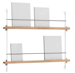 MoebeMoebe - Magazine Shelving Oak White Moebe