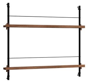 MoebeMoebe - Magazine Shelving Smoked Oak/Black Moebe