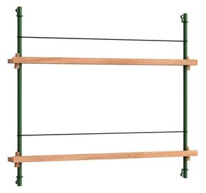 MoebeMoebe - Magazine Shelving Oak/Pine Green Moebe