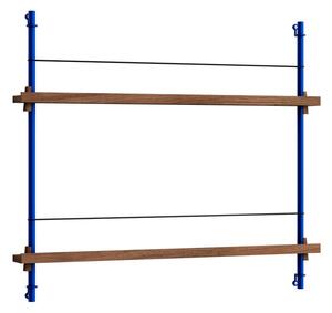 MoebeMoebe - Magazine Shelving Smoked Oak/Deep Blue Moebe