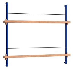 MoebeMoebe - Magazine Shelving Oak/Deep Blue Moebe