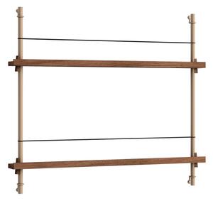 MoebeMoebe - Magazine Shelving Smoked Oak/Warm Grey Moebe