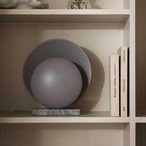 Globen Lighting namizna svetilka ORBIT, siva, marmor, višina 32 cm, Siva, Dnevna soba / jedilnica, Kamen, Dizajn