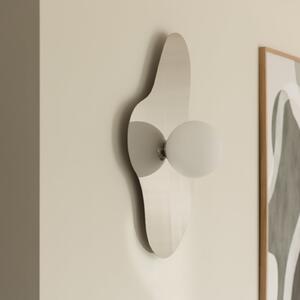 Globen Lighting stenska svetilka ILLUSION, krom, steklo, 60 cm, Siva, Dnevna soba / jedilnica, Steklo, Sodobni