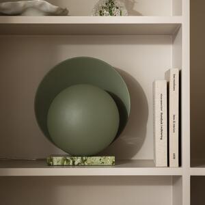 Globen Lighting namizna svetilka ORBIT, zelena, marmor, višina 32 cm, Zelena, Dnevna soba / jedilnica, Kamen, Dizajn