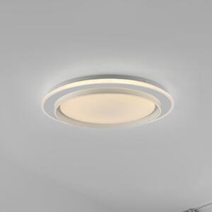 JUST LIGHT. GmbH LED-stropna svetilka Lago Ø 49,3 cm CCT Daljinski upravljalnik, zatemnjen, Bela, Dnevna soba / jedilnica, Kovina, Sodobni