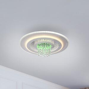 JUST LIGHT. GmbH LED-stropna svetilka Tolago RGB, CCT, bela, daljinski upravljalnik, zatemnjen, Bela, Dnevna soba / jedilnica, Kovina, Sodobni