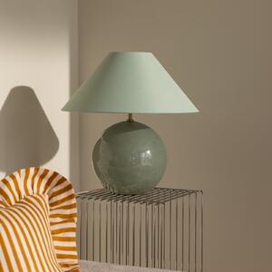Globen Lighting namizna svetilka IRIS, zelena, višina 45 cm, Zelena, Dnevna soba / jedilnica, Tkanine / tekstil, Skandinavski