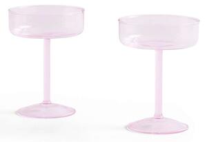 HAYHAY - Tint Coupe Glass Set of 2 Pink HAY