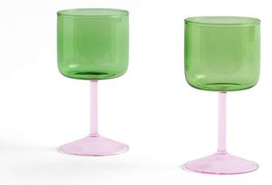 HAYHAY - Tint Wine Glass Set of 2 Green/ Pink HAY