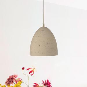 Schöner Wohnen SCHÖNER WOHNEN viseča svetilka Traventa, bež, Ø 21 cm, E27, zatemnjen, Bež, Dnevna soba / jedilnica, Beton, Sredozemski
