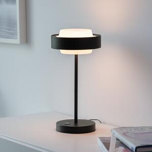 Schöner Wohnen LED namizna svetilka Elmo, črna, 3000 K, dimmer, zatemnjen, Črna, Dnevna soba / jedilnica, Kovina, Sodobni