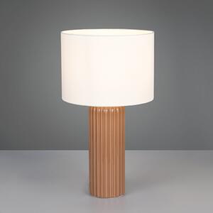 Reality Leuchten Namizna svetilka Blair, višina 51 cm, mokka, E27, keramika, Rjava / rjasta, Dnevna soba / jedilnica, Keramika, Sodobni