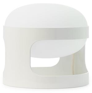 Kartell namizna svetilka KD28, bela, Ø 25 cm, E14-LED, Bela, Dnevna soba / jedilnica, Plastika, Dizajn