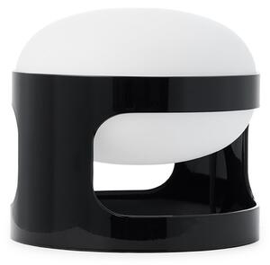 Kartell namizna svetilka KD28, črna, Ø 25 cm, E14-LED, Črna, Dnevna soba / jedilnica, Plastika, Dizajn