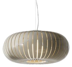 Kartell viseča svetilka Teresa, siva, Ø 50 cm, E27-LED, Siva, Dnevna soba / jedilnica, Plastika, Dizajn
