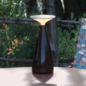 Kartell LED-akumulatorska namizna svetilka Camomille, temno rdeča, z možnostjo, zatemnjen, Rdeča, Dnevna soba / jedilnica, Plastika, Dizajn
