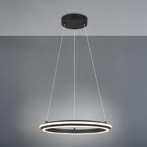 Trio Lighting LED viseča svetilka Amador, Ø 45 cm, črna mat, kovina, CCT, zatemnjen, Črna, Dnevna soba / jedilnica, Kovina, Sodobni