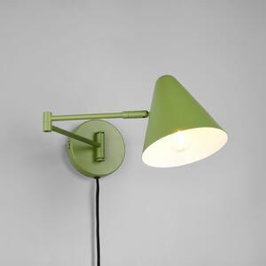Trio Lighting Stenna svetilka Cosima, zelena, izstop 54 cm, kovina, Zelena, Dnevna soba / jedilnica, Kovina, Sodobni