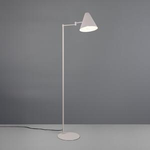Trio Lighting Stojna svetilka Cosima, svetlo siva, višina 126 cm, kovina, Siva, Dnevna soba / jedilnica, Kovina, Sodobni