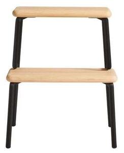 WoudWoud - Slalom Step Stool Oak/Black Woud