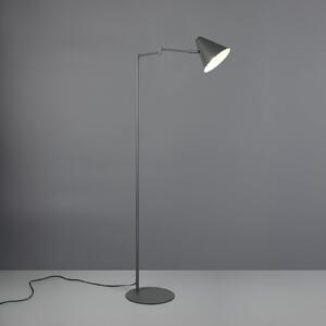 Trio Lighting Stojna svetilka Cosima, antracitna, višina 126 cm, kovina, Črna, Dnevna soba / jedilnica, Kovina, Sodobni