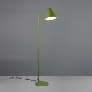 Trio Lighting Stojna svetilka Cosima, zelena, višina 126 cm, kovina, Zelena, Dnevna soba / jedilnica, Kovina, Sodobni