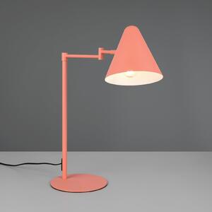 Trio Lighting Namizna svetilka Cosima, barva apricot, višina 50 cm, kovina, Oranžna, Dnevna soba / jedilnica, Kovina, Sodobni