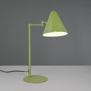 Trio Lighting Namizna svetilka Cosima, zelena, višina 50 cm, kovina, Zelena, Dnevna soba / jedilnica, Kovina, Sodobni