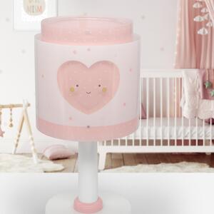 Dalber Otroška namizna svetilka Baby Dreams, roza, G4, Ø 15 cm, Bela, Otroška soba, Plastika