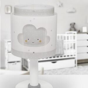 Dalber Otroška namizna svetilka Baby Dreams, siva, G4, Ø 15 cm, Bela, Otroška soba, Plastika