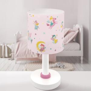 Dalber Otroška namizna svetilka Fairy Dreams, G4, Ø 15 cm, Roza / rosé, Otroška soba, Plastika