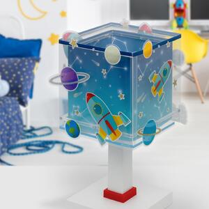 Dalber Otroška namizna svetilka Rocket, G4, širina 14 cm, Modra, Otroška soba, Plastika