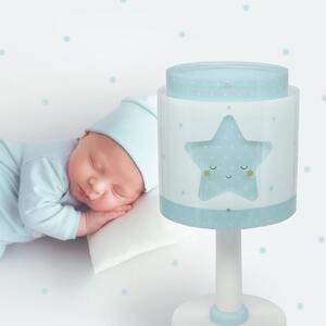 Dalber Otroška namizna svetilka Baby Dreams, modra, G4, Ø 15 cm, Bela, Otroška soba, Plastika