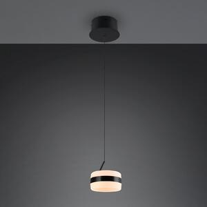 Trio Lighting LED obesna svetilka Dios, črna, Ø 15 cm, kovina, CCT, zatemnjen, Črna, Dnevna soba / jedilnica, Kovina, Sodobni