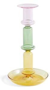 HAYHAY - Flare Tall Candle Holder Rainbow Pink/Green/Yellow HAY