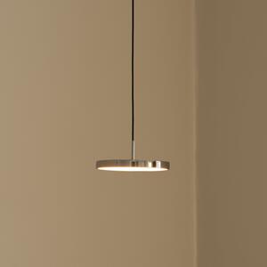 UMAGE LED-visoka svetilka Asteria Micro, polirano jeklo, Ø 15 cm, zatemnjen, Kovinska, Dnevna soba / jedilnica, Kovina, Dizajn