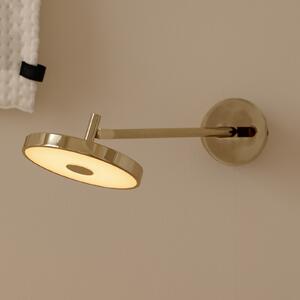 UMAGE LED stenska svetilka Asteria LONG HW, polirano medenino, 45 cm, zatemnjen, Zlata / medeninasta, Dnevna soba / jedilnica, Kovina, Dizajn, Stenska vtičnica spodaj