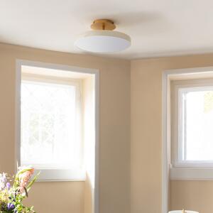 UMAGE LED stropna svetilka Asteria UP PLUS, biserno bela, Ø 31 cm CCT, zatemnjen, Bež, Dnevna soba / jedilnica, Kovina, Dizajn