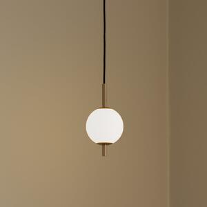 UMAGE LED viseča svetilka Audrey, barva medenine, 1-svetilna Ø 12 cm, zatemnjen, Zlata / medeninasta, Dnevna soba / jedilnica, Kovina, Dizajn, Globus