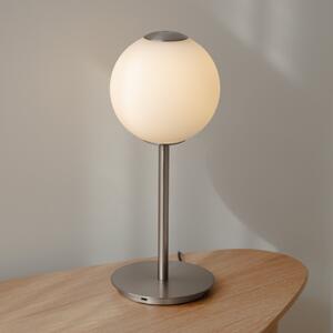 UMAGE LED namizna svetilka Audrey, jeklena barva, višina 37 cm, zatemnjen, Kovinska, Dnevna soba / jedilnica, Kovina, Dizajn, Globus