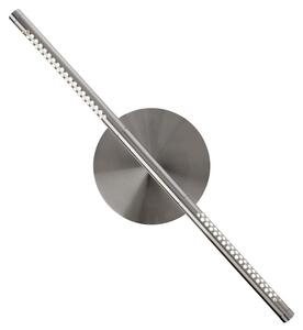 UMAGE LED stenska svetilka Omni, jeklena barva, širina 54 cm, 2-svetilna., zatemnjen, Kovinska, Dnevna soba / jedilnica, Aluminij, Dizajn