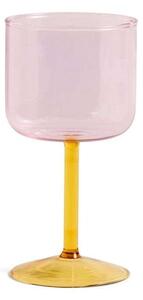 HAYHAY - Tint Wine Glass Set of 2 Pink/Yellow HAY