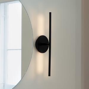 UMAGE LED stenska svetilka Omni, črna, širina 54 cm, 2-krilna., zatemnjen, Črna, Dnevna soba / jedilnica, Aluminij, Dizajn
